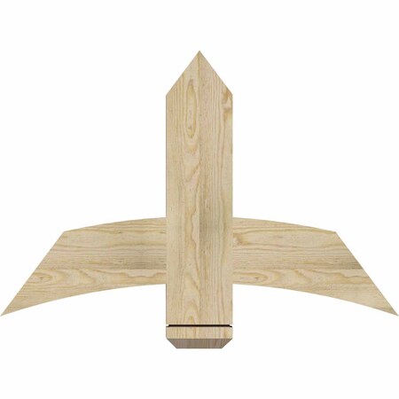 Ekena Millwork Bellingham Rough Sawn Timber Gable Bracket, Douglas Fir, 36"W x 24"H x 2"D x 6"F, 16/12 Pitch GBW036X24X0206BEL00RDF